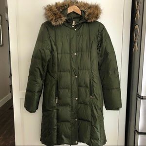 Michael Kors long down puffy jacket
